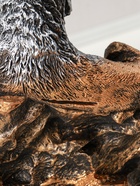 Копилка для денег «Волк на скале», гипс, 16×28×27 см, под бронзу с серебром - фото 809343843