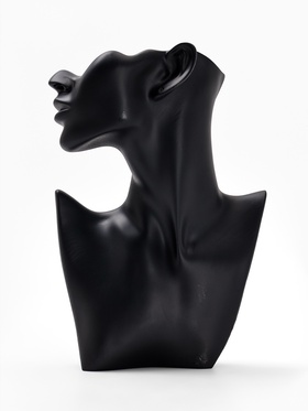 {{photo.Alt || photo.Description || 'УЦЕНКА Бюст для украшений «QF. Половина лица», отверстие под серьгу, 18×7×28 см, чёрная'}}