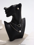 УЦЕНКА Бюст для украшений «QF. Половина лица», отверстие под серьгу, 18×7×28 см, чёрная - Фото 4