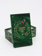 Набор новогодних подарочных коробок 10 в 1 «Изумрудные шары», 12×7×4 – 32.5×20×12.5 см - фото 120060294