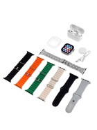 Подарочный набор Watch4, 9 в 1, наушники, смарт-часы, 7 ремешков - Фото 4