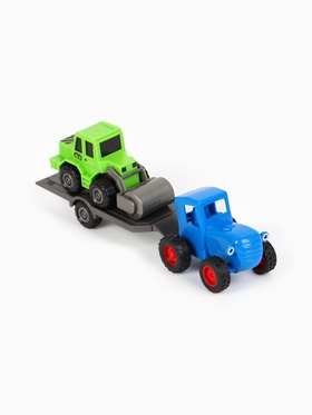 Игрушка трактор с катком «Синий трактор»