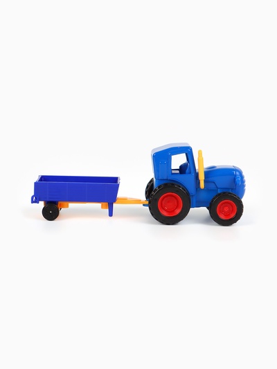Игрушка трактор с телегой