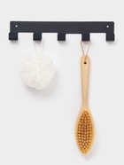 Вешалка настенная, 5 крючков, чёрная - Фото 1