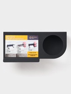 Держатель для туалетной бумаги с полочкой с отверстием для освежителя, чёрный - Фото 8