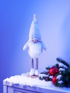 Фигура «Гном в белом» 55 см, текстиль, 1 LED, от батареек AG13×3, свечение тёплое белое - Фото 2