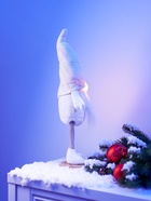 Фигура «Гном в белом» 55 см, текстиль, 1 LED, от батареек AG13×3, свечение тёплое белое - Фото 3