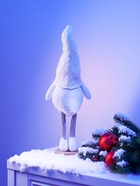 Фигура текстиль «Гном в белом» 55 см, 1 LED, от батареек AG13×3, свечение тёплое белое - фото 60980108