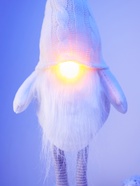 Фигура текстиль «Гном в белом» 55 см, 1 LED, от батареек AG13×3, свечение тёплое белое - фото 60980109