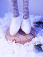 Фигура «Гном в белом» 55 см, текстиль, 1 LED, от батареек AG13×3, свечение тёплое белое - Фото 8