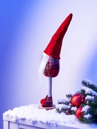 Фигура «Гном в красном» 55 см, текстиль, 1 LED, от батареек AG13×3, свечение тёплое белое - Фото 4