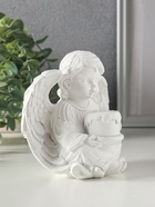 Фигурка светящаяся полистоун «Белоснежный ангел с тортом», 11.8×8×11.5 см - Фото 3