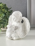 Фигурка светящаяся полистоун «Белоснежный ангел с тортом», 11.8×8×11.5 см - Фото 5