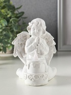 Фигурка светящаяся полистоун «Белоснежный ангел с двухъярусным тортом», 7.7×8.5×11.5 см - Фото 2