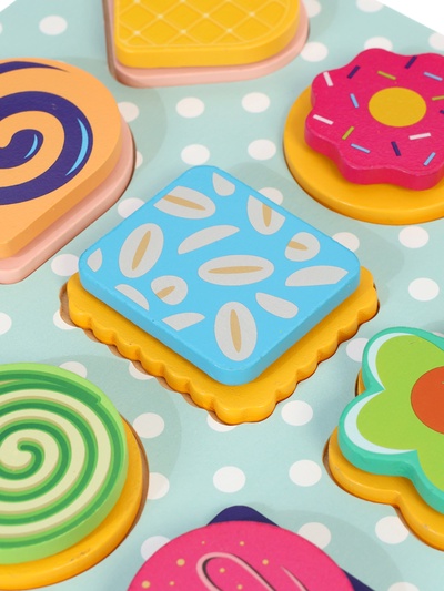 Деревянный кухонный набор - сортер «Пицца»