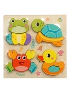 Развивающий 3D пазл «Зверята», деревянный - Фото 8