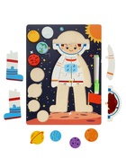 Деревянный Пазл-вкладыш  космос - Фото 4