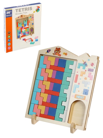 Развивающая головоломка Тетрис деревянный