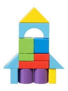 Кубики детские деревянные 27 деталей - Фото 2