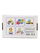 Кубики детские деревянные 27 деталей - Фото 7