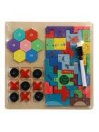 Деревянный  пазл Тетрис 3 в 1 - Фото 12