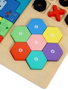 Деревянный  пазл Тетрис 3 в 1 - Фото 4