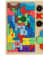 Деревянный  пазл Тетрис 3 в 1 - Фото 5