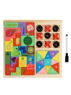 Деревянный  пазл Тетрис 3 в 1 - Фото 1