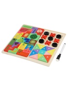 Деревянный  пазл Тетрис 3 в 1 - Фото 2