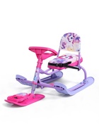 УЦЕНКА Снегокат «Лошадка», со спинкой, розовый, фиолетовый, ТС4-1СЛ/Л Snow Cat - Фото 2