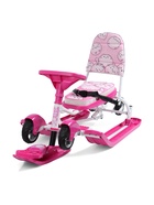 УЦЕНКА Снегокат «Котики», с родительской ручкой, со спинкой, розовый, ТС6-СЛ/К Snow Cat - Фото 10