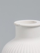 УЦЕНКА Ваза гипс настольная «Кувшинчик в полоску» 9.5×7 см, белый 10959281