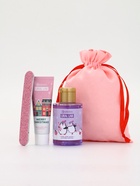 Подарочный набор косметики в мешке: крем для рук, пилочка, гель для душа, аромат фруктовый лимонад, URAL LAB - фото 60980207