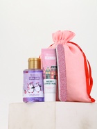 Подарочный набор косметики в мешке: крем для рук, пилочка, гель для душа, аромат фруктовый лимонад, URAL LAB - фото 60980218