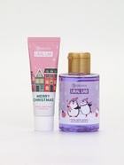 Подарочный набор косметики в мешке: крем для рук, пилочка, гель для душа, аромат фруктовый лимонад, URAL LAB - фото 60980209