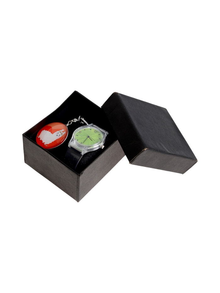 УЦЕНКА Подарочный набор 2 в 1 «Лама»: наручные часы d=3.5 см, брелок - Фото 1