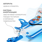 УЦЕНКА Снегокат «Тимка спорт 4-1» Три кота, голубой, белый, со спинкой, ТС4-1/ТК Nika Kids - Фото 4