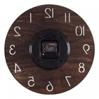 Часы настенные, интерьерные, бесшумные, d-35 см, дерево, открытые 10957457