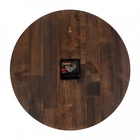 Часы настенные, интерьерные, бесшумные, d-35 см, дерево, открытые, темный циферблат 10957458