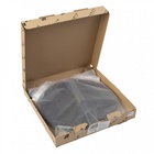 Часы настенные, интерьерные, бесшумные, d-35 см, дерево, открытые, темный циферблат 10957458