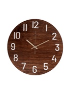 Часы настенные, интерьерные, бесшумные, d-40 см, дерево, открытые 10957459