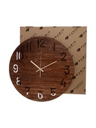 Часы настенные, интерьерные, бесшумные, d-40 см, дерево, открытые 10957459