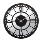 Часы настенные, интерьерные, бесшумные, d-32 см, металл с зеркалом 10957461