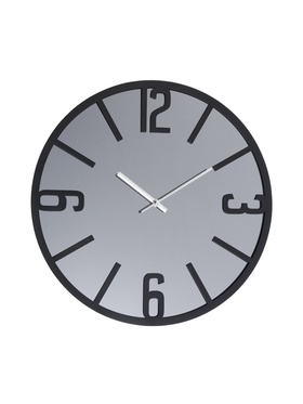 Часы настенные, интерьерные, бесшумные, d-40 см, металл с зеркалом 10957463