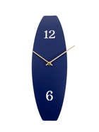 Часы настенные, интерьерные "Волна", бесшумные, 43 х 14 см, темно-синие 10957464