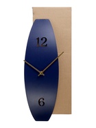 Часы настенные, интерьерные "Волна", бесшумные, 43 х 14 см, темно-синие 10957464