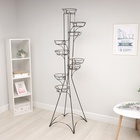 УЦЕНКА Подставка для цветов «Башня-9», d=17 см, цвет черный - Фото 2