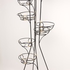 УЦЕНКА Подставка для цветов «Башня-9», d=17 см, цвет черный - Фото 3