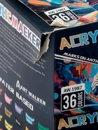 УЦЕНКА Набор маркеров акриловых 36 цветов, конусный наконечник 0,7мм - Фото 5