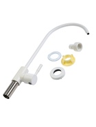 УЦЕНКА Кран для всех видов бытовых фильтров ZEIN К-06, нержавеющая сталь, белый - Фото 3